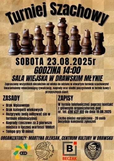 Turniej Szachowy w Drawskim Młynie