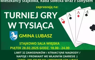 Zdjęcie do TURNIEJ GRY W TYSIĄCA