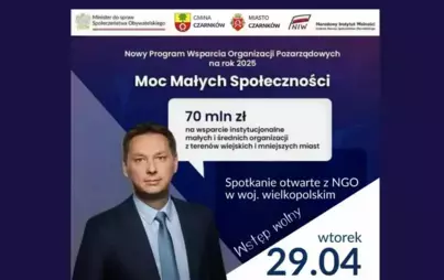 ZAPROSZENIE Wójt Gminy Czarnków Krzysztof Chyży oraz Burmistrz Miasta Czarnkowa Jacek Klimaszewski ZAPRASZAJĄ organizacje pozarządowe z Powiatu Czarnkowsko-Trzcianeckiego na spotkanie otwarte z Markiem Krawczykiem - Wiceministrem w Kancelarii Prezesa Rady